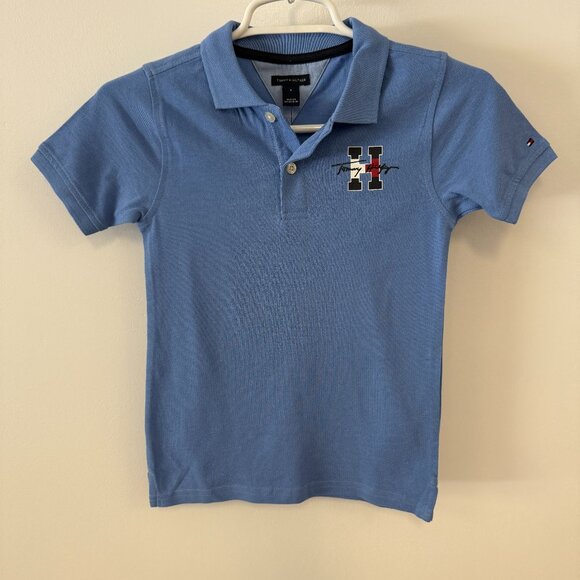 Tommy Hilfiger Blue Short Sleeve Polo Shirt - Picture 2 of 6